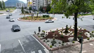Melikgazi'de Kavşaklar ve Refüjlerde Estetik Çalışmalar