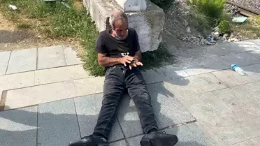 Samsun'da Darbedilen Adam Hastaneye Kaldırıldı