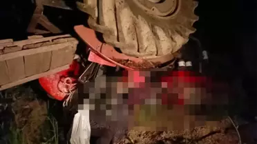 Traktör Kazasında Yaşlı Çift Hayatını Kaybetti