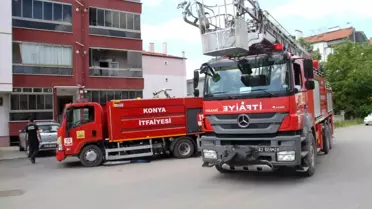 Konya'da İki Yangın: Kadın Hastaneye Kaldırıldı