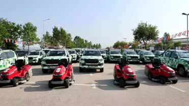 Bursa Büyükşehir Belediyesi'nden Yeşil Alanlar İçin Yeni Araçlar