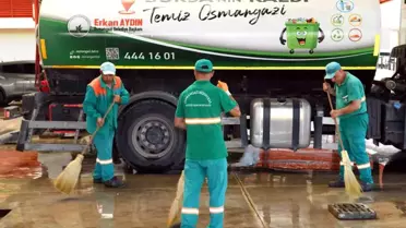 Osmangazi'de Kurban Kesim Yerleri Hijyenik Hale Getiriliyor