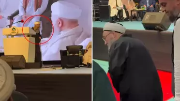 Programa damga vuran an! Cübbeli Ahmet, katılımcılar arasında onu görünce sahneden indi
