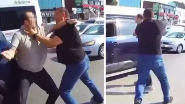 Ataşehir'de yol verme kavgasında yumruklar konuştu