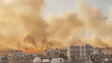 Kızıltepe'de Yangın: 350 Dönüm Buğday Alanı Zarar Gördü