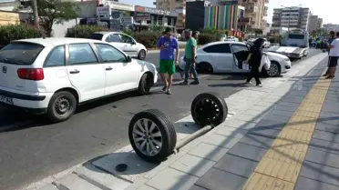 Mersin'de Trafik Kazası: Araçlar Çarpıştı