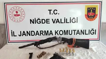 Niğde'de Ruhsatsız Silah Operasyonu