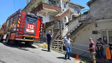 Zonguldak'ta Unutulan Yemek Yangına Neden Oldu