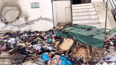 Antalya'da El Arabasında Yangın