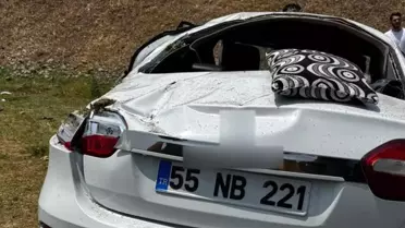 Muş'ta Takla Atan Araçta 4 Yaralı