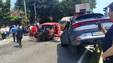Samsun'da Trafik Kazası: 5 Yaralı