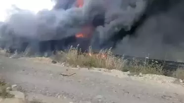 Bodrum'da Şantiye Yangını: 30 Konteyner Zarar Gördü