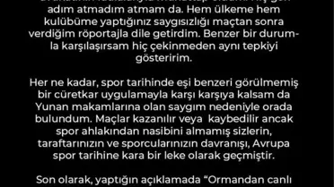 Ergin Ataman'dan Olympiakos'a olay tepki: Seni bir daha uyarmayacağım 
