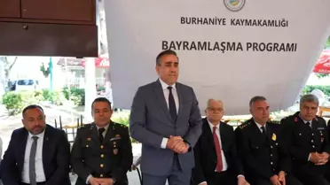 Burhaniye'de bayramlaşma töreni yapıldı