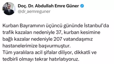 Kurban Bayramı'nda 244 Yaralı