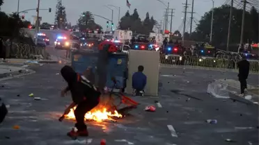 Kaliforniya'da Göçmen Protestoları
