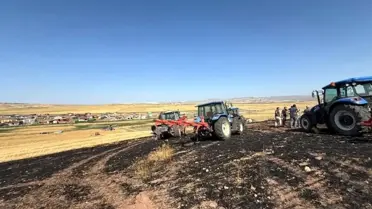 Ayaş'ta Yangın: 57 Dönüm Tarla Zarar Gördü