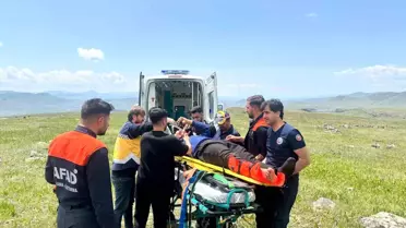 Sarıkamış'ta Çoban Kayalıktan Düştü