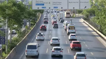 İstanbul'da Bayram Sonrası Trafik Yoğunluğu
