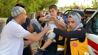 Aksaray'da Korkuluk Demiriyle Yaralanan Çocuk Hastaneye Kaldırıldı
