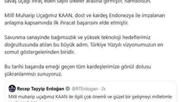 Türkiye'nin 5. Nesil Uçak İhracı
