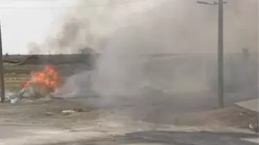 Nusaybin'de Çalılık Yangını Kontrol Altına Alındı