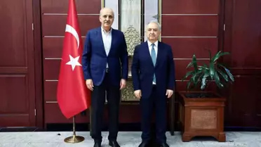 Kurtulmuş Kazakistan'da Büyükelçi ile Görüştü