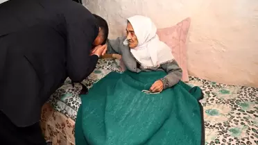 Vali Çiftçi 102 Yaşındaki Nineyi Ziyaret Etti