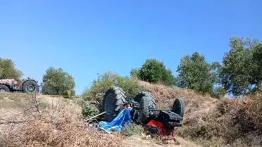 Traktör Devrildi, Oğul Hayatını Kaybetti
