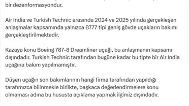 DMM: Uçak Bakım İddiası Dezenformasyon