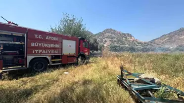İncirliova'da Zeytinlik Yangını