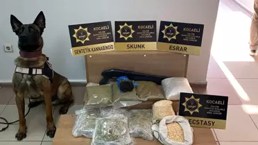 Karamürsel'de Uyuşturucu Operasyonu: 9 Bin Ecstasy Hap Ele Geçirildi