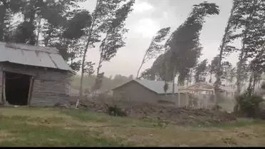 Muş'ta Fırtına ve Sağanak Hayatı Olumsuz Etkiledi