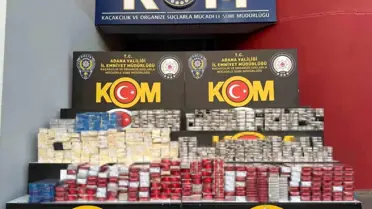 Adana'da Kaçak Sigara Operasyonu