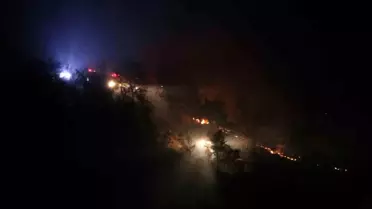 Ayvacık'ta Tarım Arazisinde Yangın Kontrol Altında