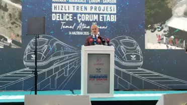 Çorum'da Hızlı Tren Temeli Atıldı