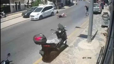 Bodrum'da Yaşlı Adam Araçla Çarpıştı