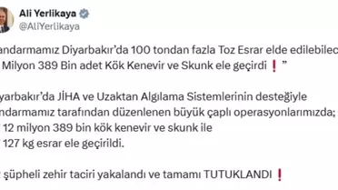 Lice'de Dev Narkotik Operasyonu