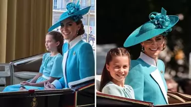 Kate Middleton, Trooping the Colour töreninde zerafetiyle göz kamaştırdı