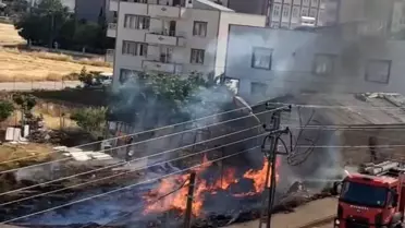 Adıyaman'da Bahçe Yangını