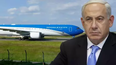  Netanyahu'nun uçağı Yunanistan'da görüntülendi