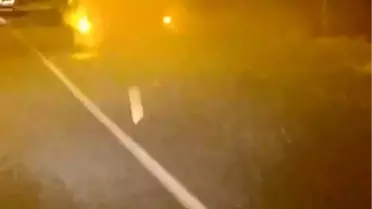 Alev Alan Kamyon Trafikte Seyir Halinde