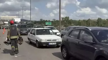 Gebze'de Otobüs ve Araç Çarpıştı: 3 Yaralı