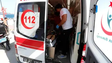 Antalya'da Genç Çocuğun Başına Scooter Düştü