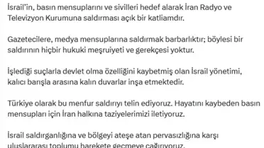 Altun: İsrail'in Saldırısı Açık Katliam