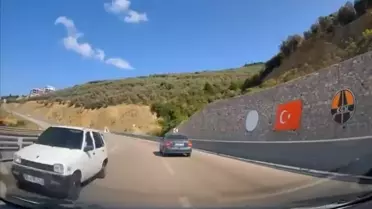 Bursa'da Ters Yolda Tehlikeli Sürüş