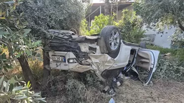 Turgutlu'da feci kaza: Sürücü ağır yaralı