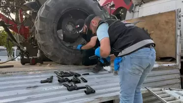 TIR'da 420 Ruhsatsız Tabanca Ele Geçirildi
