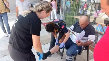 Motosiklet Sürücüsü Kazada Hayatını Kurtardı