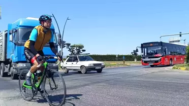 Şenol Şentürk'ten Babalar Günü'nde 556 Kilometre Bisiklet Turu